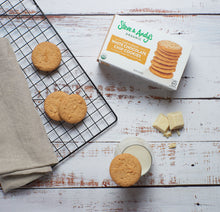 Load image into Gallery viewer, Steve &amp; Andy&#39;s ORGANIC GLUTEN-FREE VANILLA WHITE CHOCOLATE COOKIES