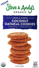 Load image into Gallery viewer, Steve &amp; Andy&#39;s ORGANIC GLUTEN-FREE VEGAN COCONUT OATMEAL COOKIES