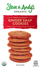 Load image into Gallery viewer, Steve &amp; Andy&#39;s ORGANIC GLUTEN-FREE GINGER SNAP COOKIES